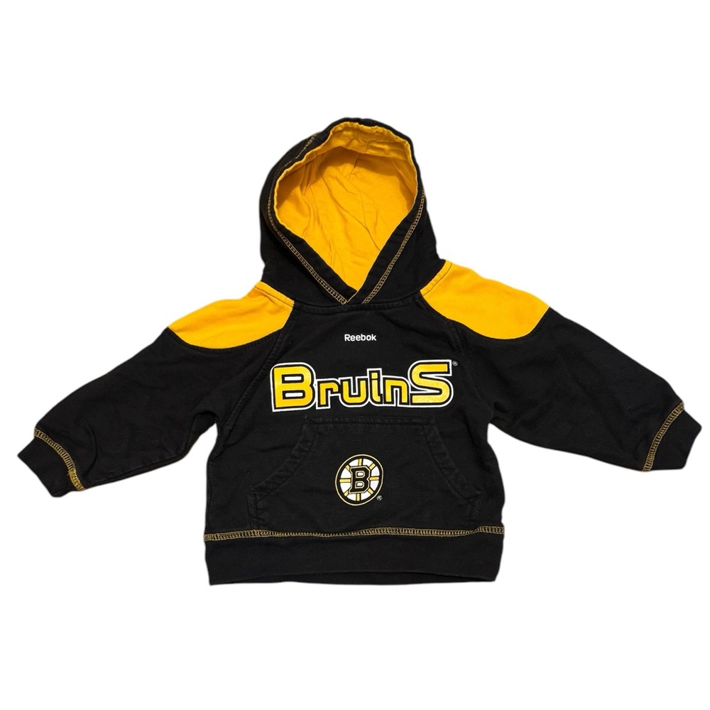 Reebok Black and Yellow Kids Hoodie